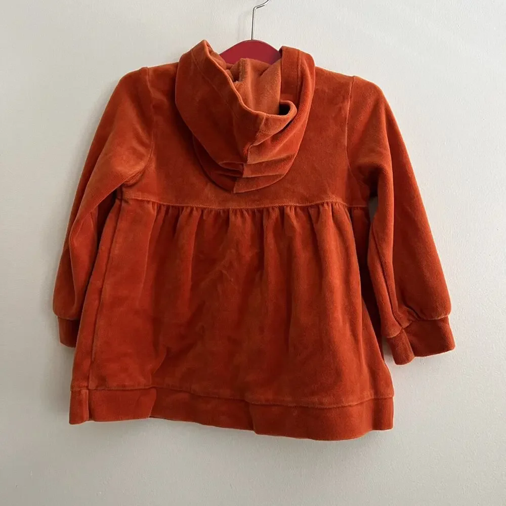 Gymboree Orange Velour Hoodie